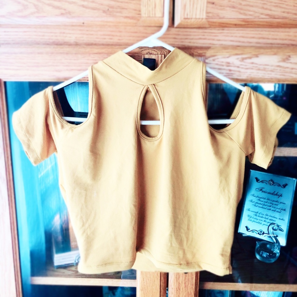 Mustard Yellow Crop Top
